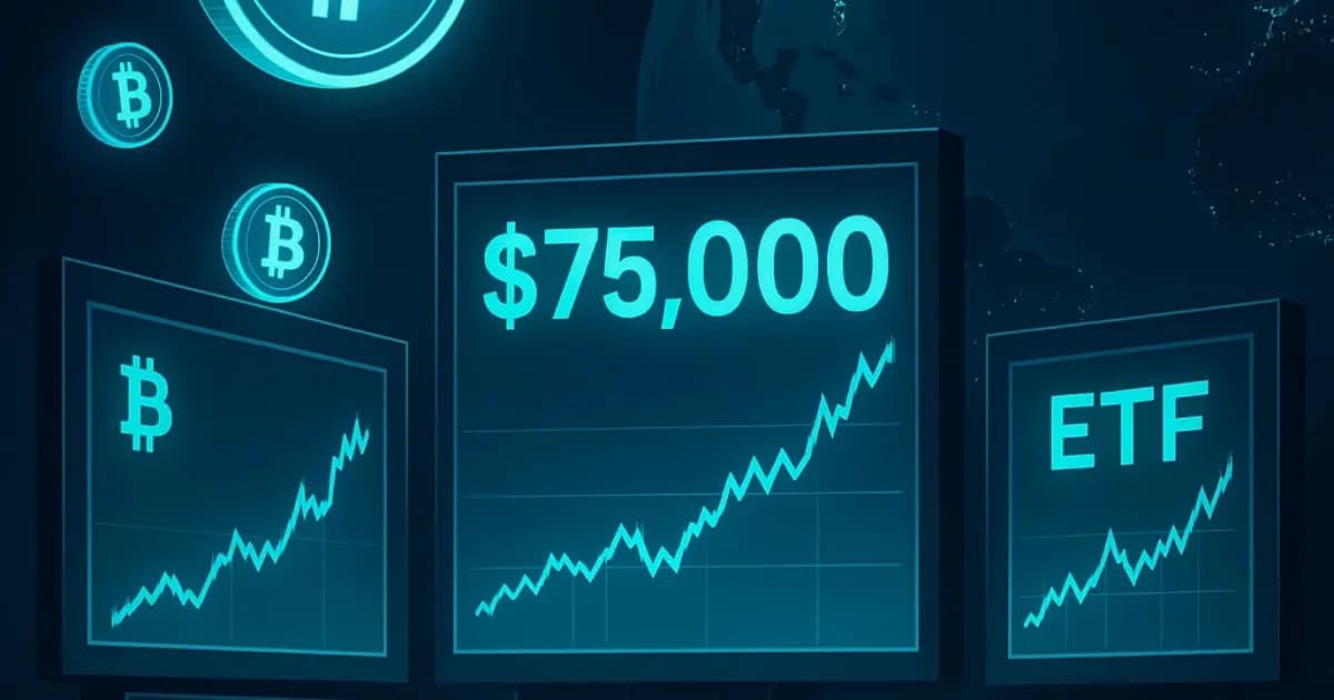 Bitcoin Near $75,000: ETF Boosts and Global Risks