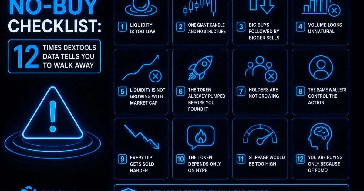 The No-Buy Checklist: 12 Times DEXTools Data Tells You to Walk Away