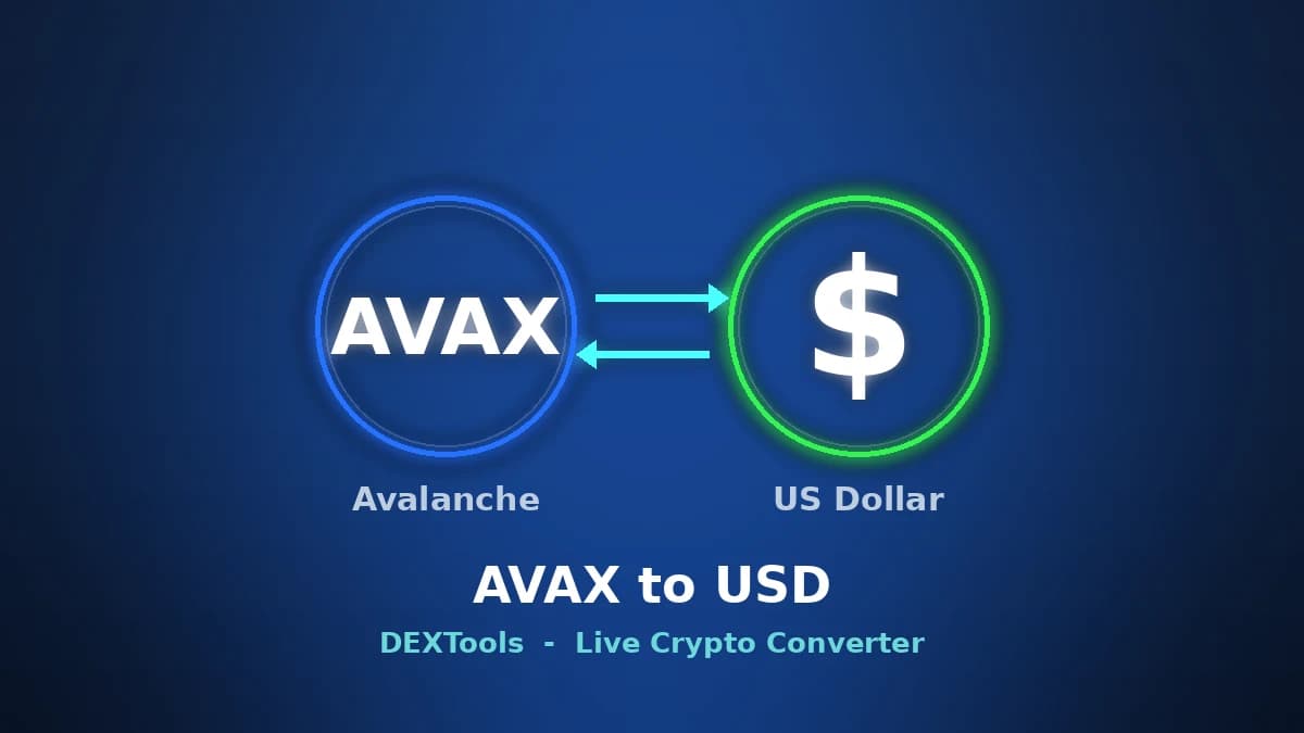 Avalanche to USD Converter: Live AVAX Price (2026)