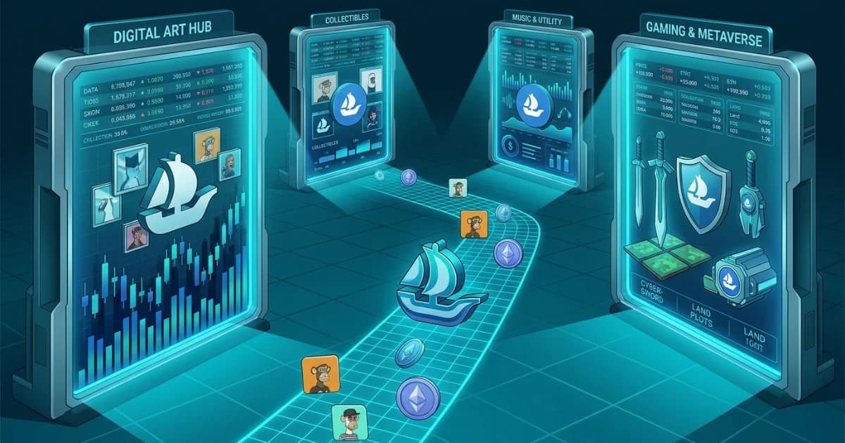 Top NFT Marketplaces Compared: OpenSea and others.