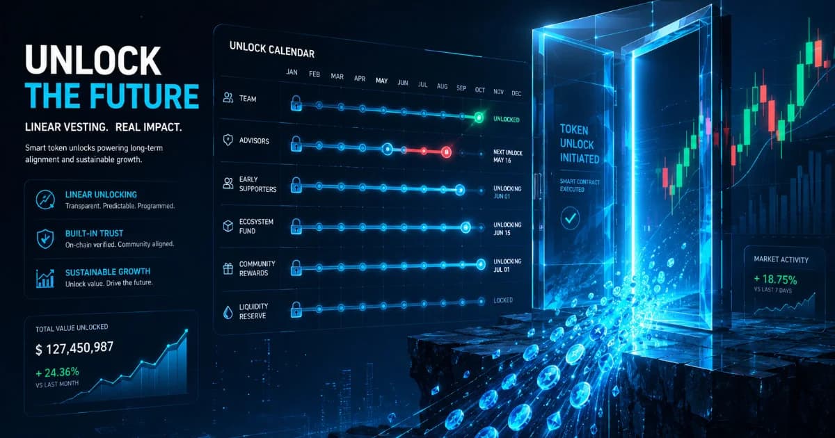 Token Vesting Schedules: How to Read a Cliff & Linear Unlock