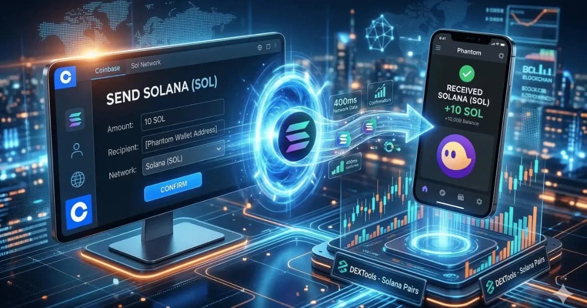 How to Send SOL From Coinbase to Phantom: Guide 2026