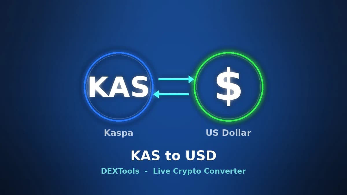 Kaspa to USD Converter: Live KAS Price (2026)