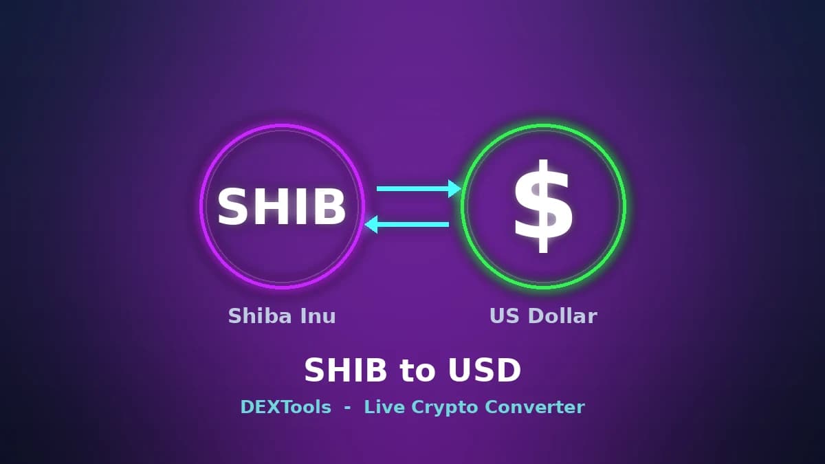 Shiba Inu to USD Converter: Live SHIB Price (2026)