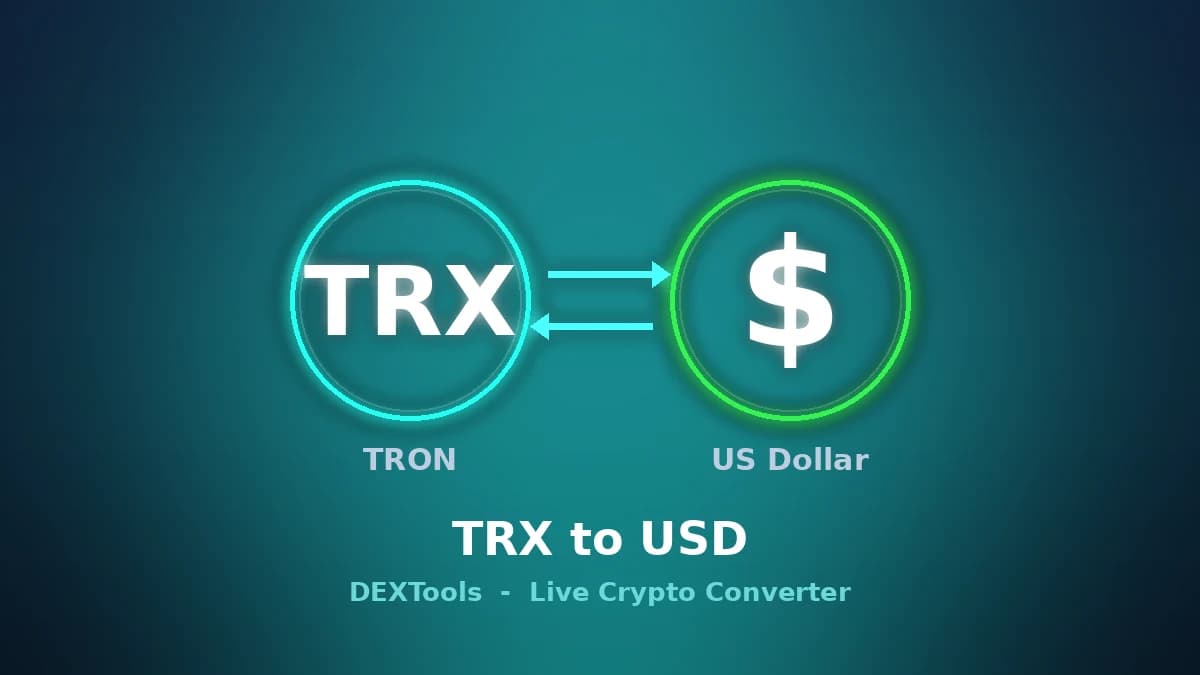 TRON to USD Converter: Live TRX Price (2026)
