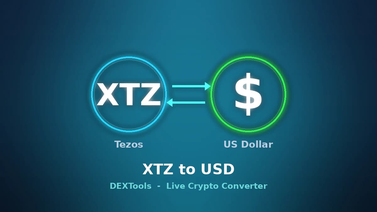 Tezos to USD Converter: Live XTZ Price (2026)