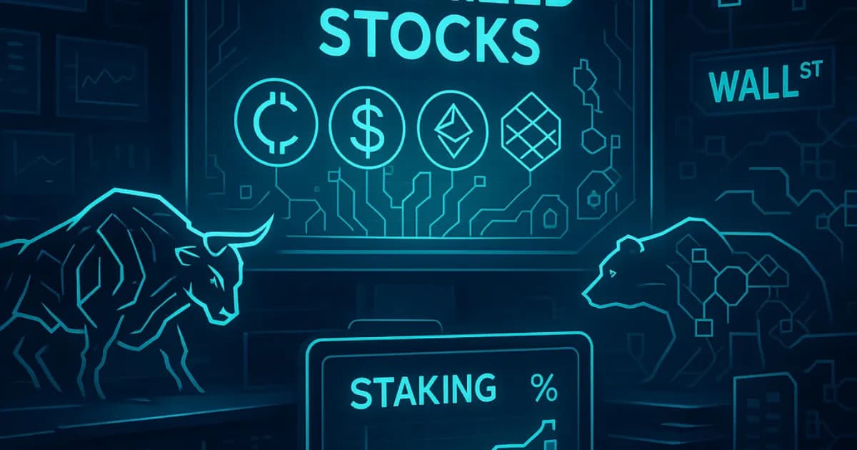 Wall Street's Crypto Push: Tokenized Stocks & Staking