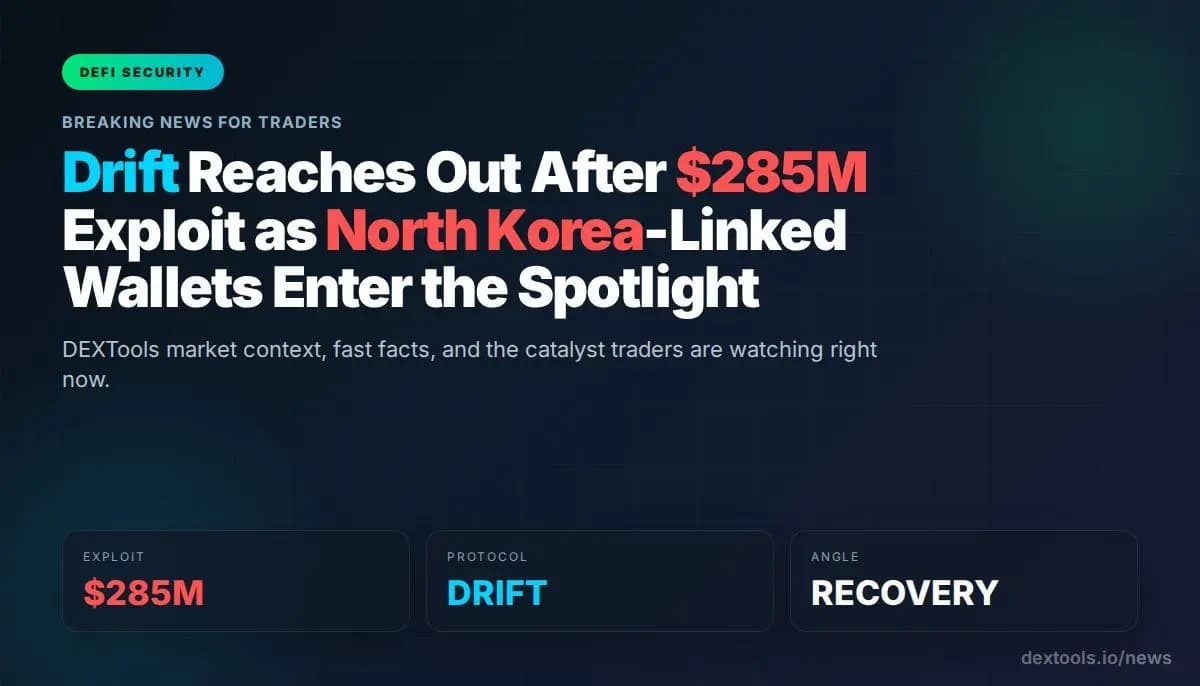 Drift Reaches Out After $285M Exploit as North Korea-Linked Wallets Enter the Spotlight