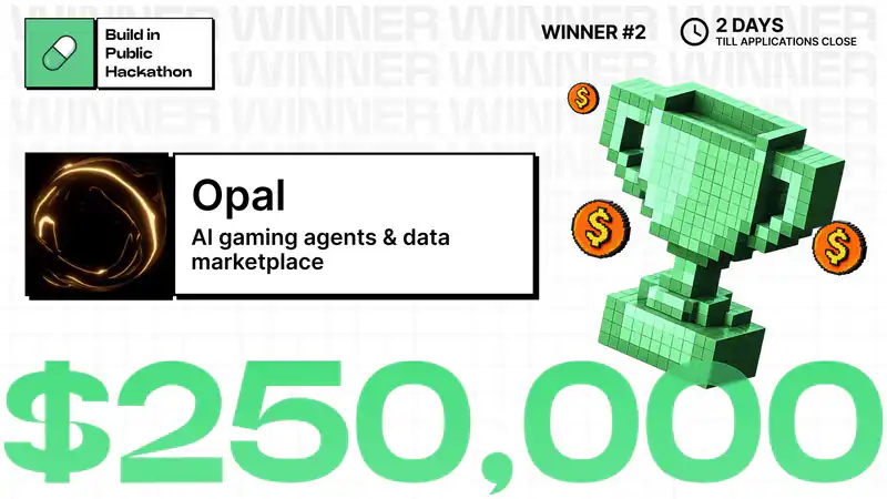 Opal Bot celebrates victory at the Pump.fun Hackathon, showcasing innovative AI gaming solutions and winning $250,000 investment.