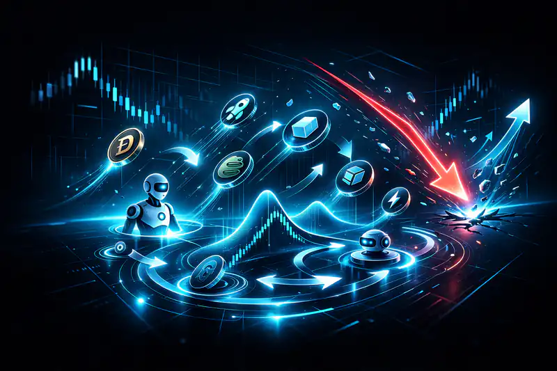 Crypto narratives evolving rapidly, with trends peaking in weeks, highlighting the fast-paced nature of the market.