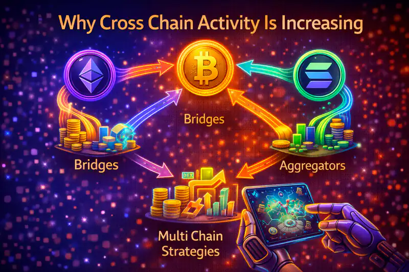 Cross-chain activity in crypto surges as users embrace flexibility beyond single blockchain ecosystems.