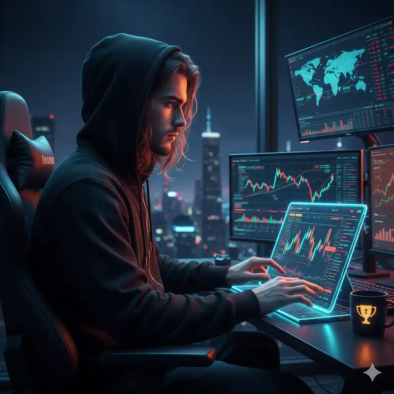 A futuristic graphic showcasing advanced DEX analytics tools and the dominance of DEXTools in the 2026 DeFi landscape.