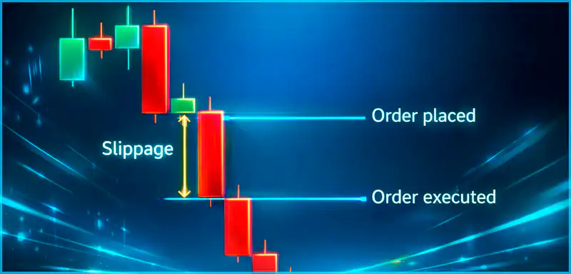 Illustration explaining slippage in memecoin trading, highlighting its impact on trade execution and profits.