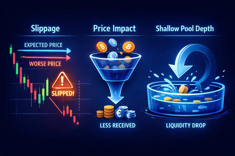 Illustration explaining bad fills in decentralized exchanges, highlighting causes and prevention strategies for traders.